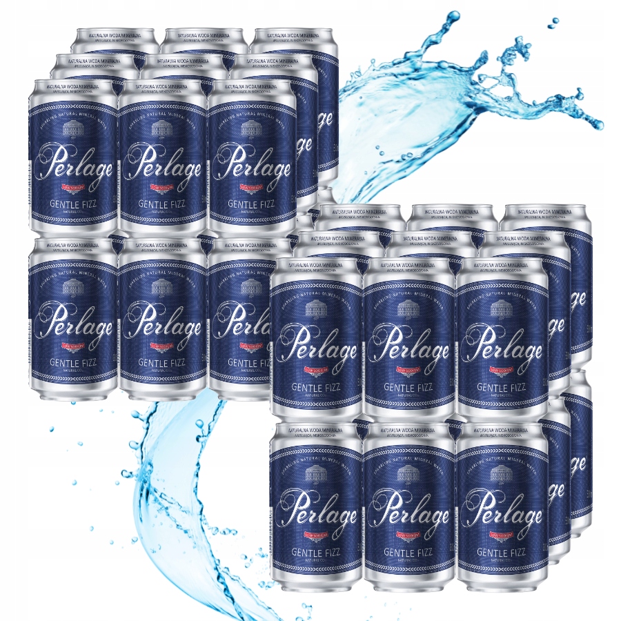 Levně Cisowianka Perlage Sycená minerální voda sada 36 plechovek 330 ml