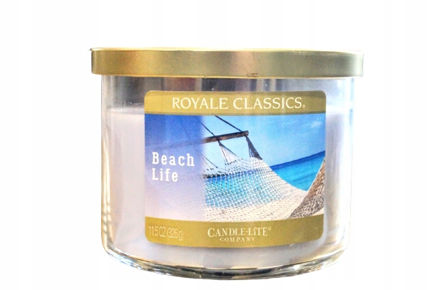 Svíčka Royale 3 Knoty, Beach Life