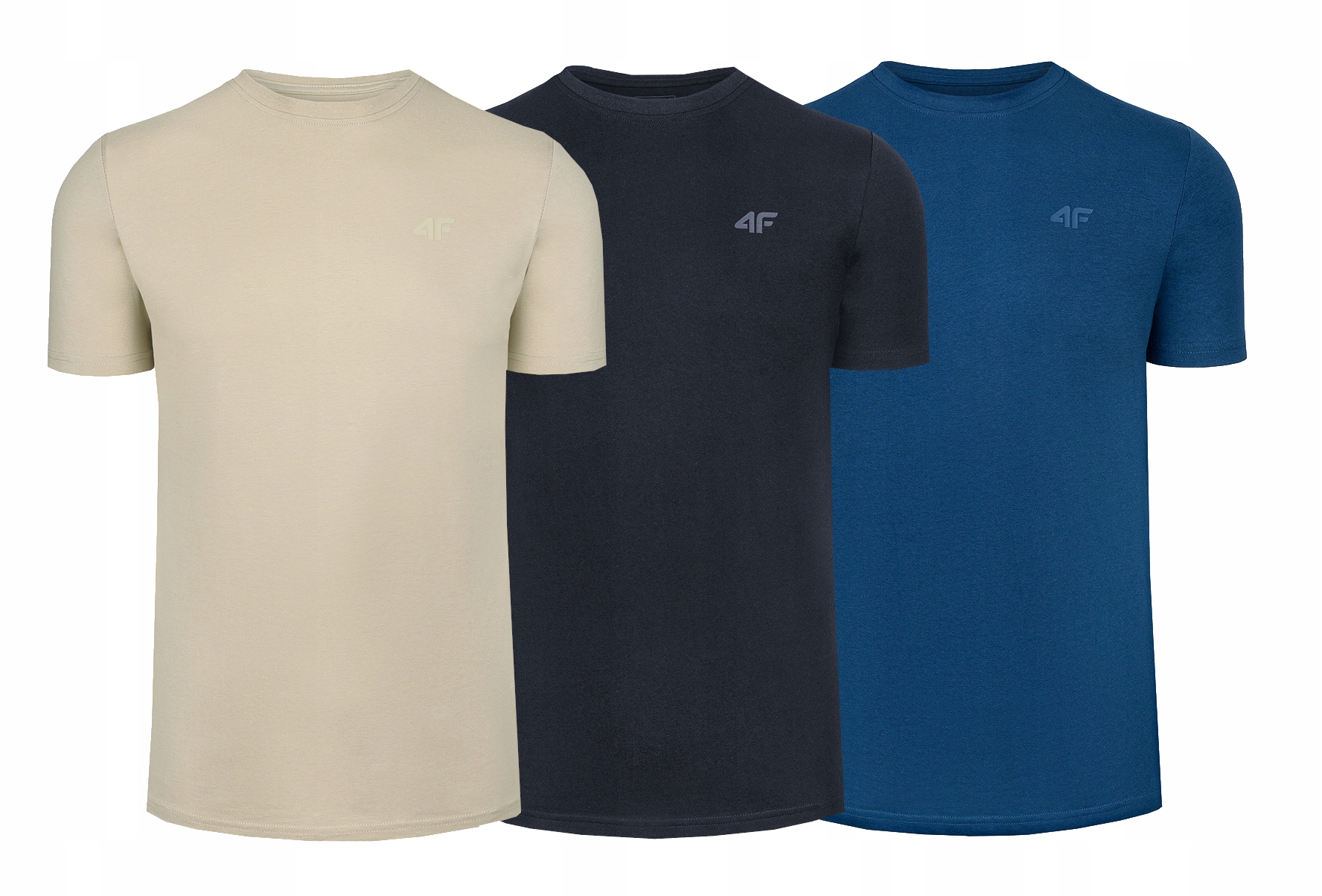 

4F T-shirt Koszulka Męska Zestaw 3 Szt.