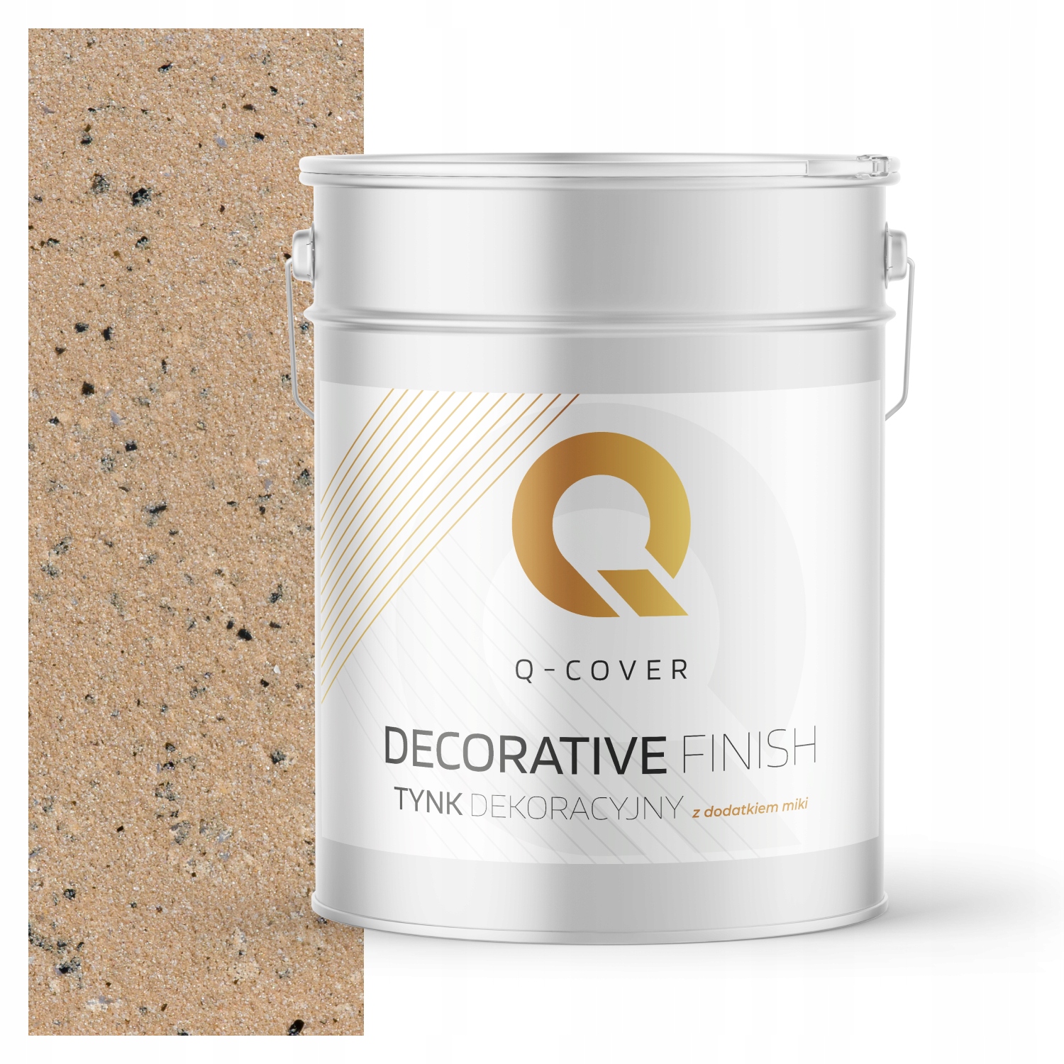 Dekorativní Omítka Béžová Barva S Černou A Stříbrnou Mikou D813 15kg Premium