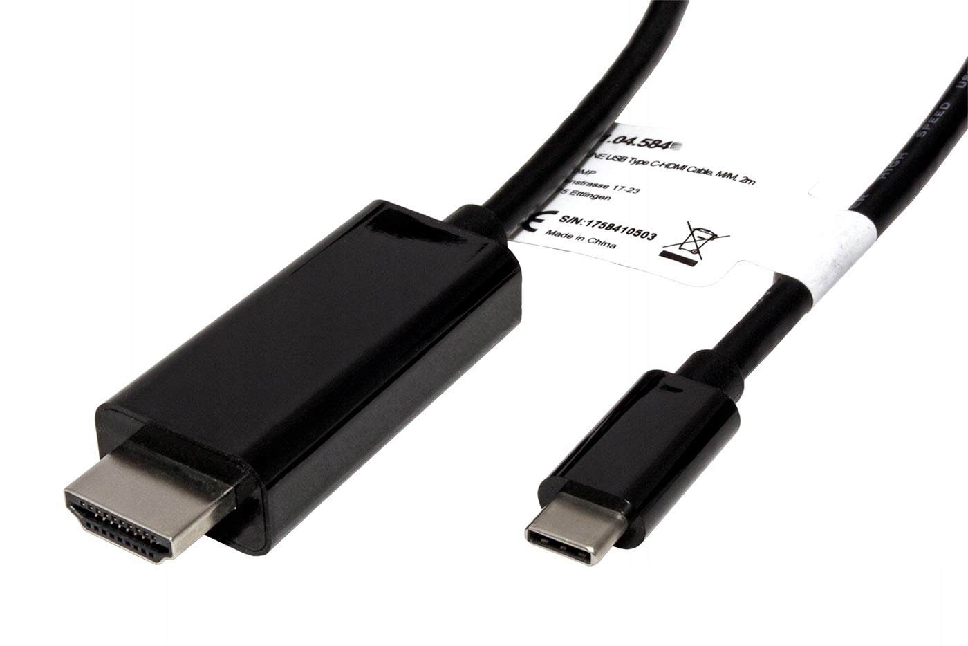 Roline Kabel Usb C(M) -> Hdmi A(m), 4K@60Hz, 1m