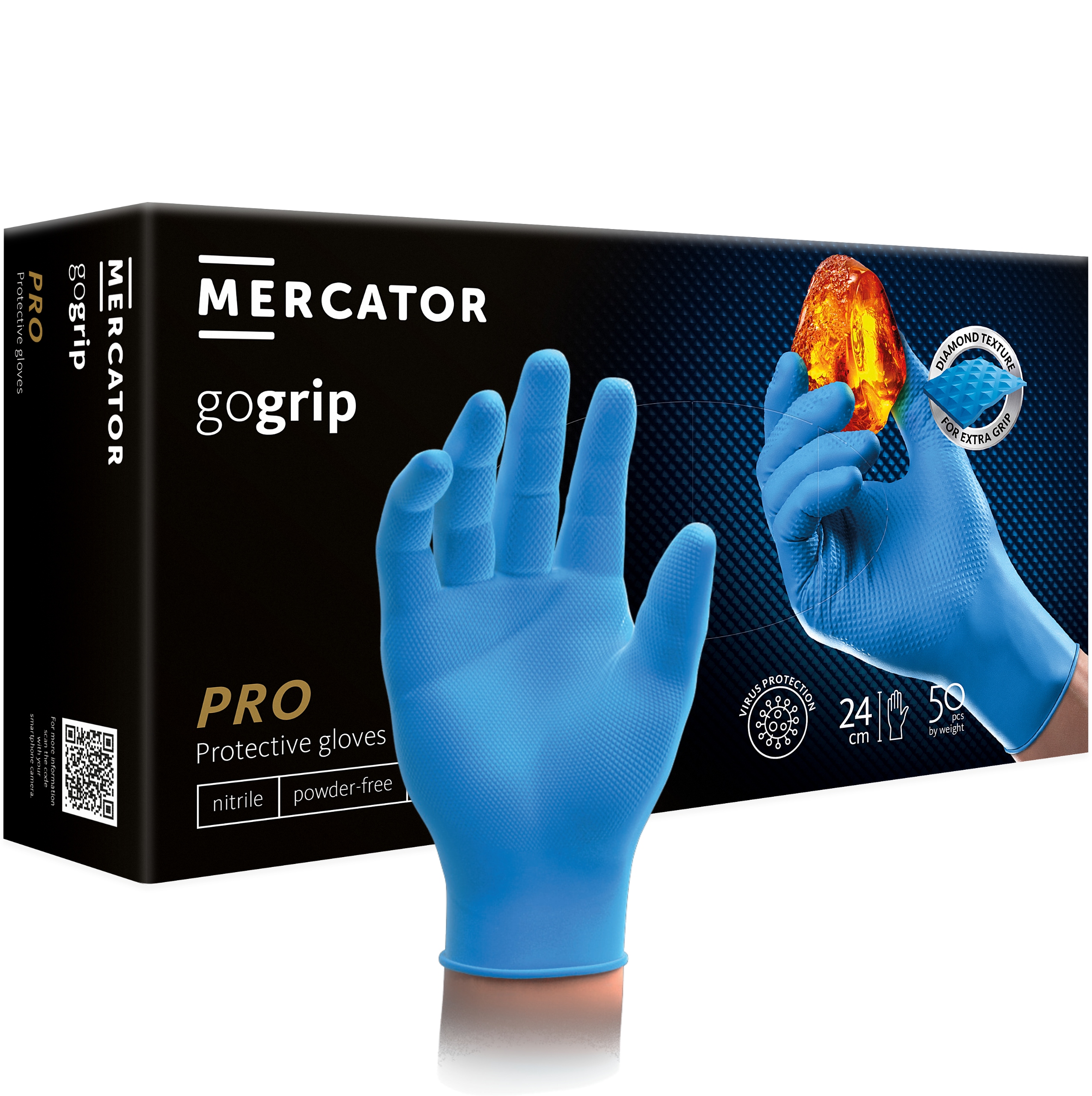 

Rękawice nitrylowe Mocne Grip rozmiar XXL