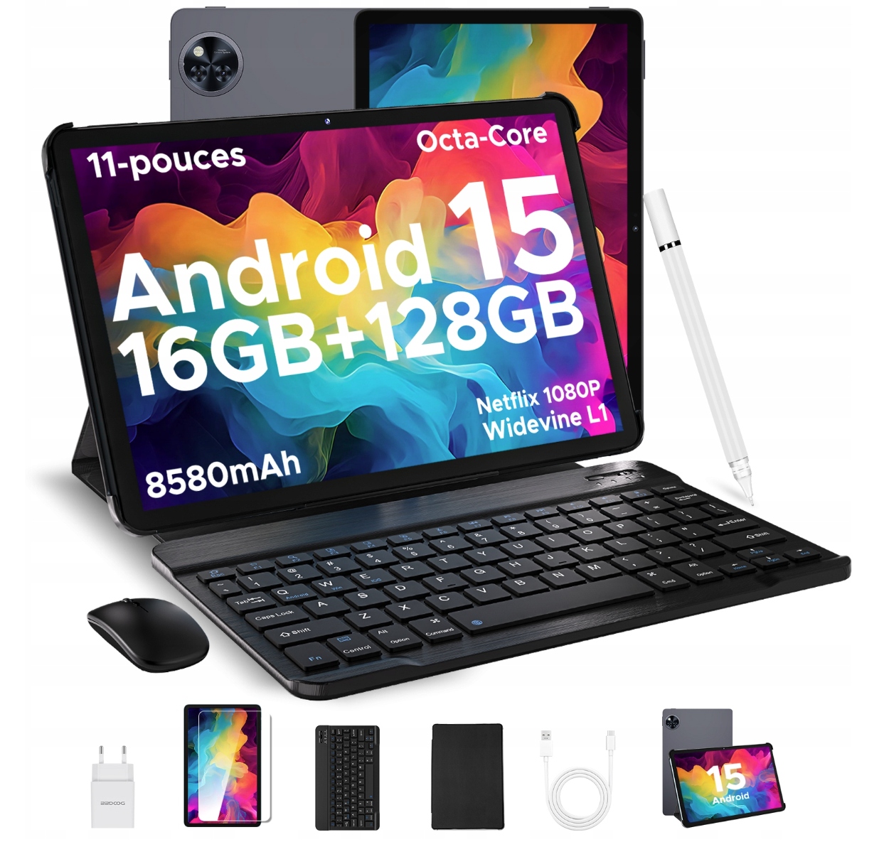 Tablet Doogee U11 Vip Edition 11" 4+12/128 Gb Sivý Klávesnica Dotykové Pero