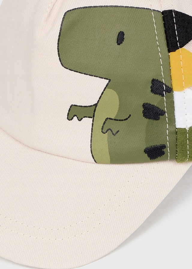 Czapka z daszkiem Mayoral 10416 beż dinozaur 48 Marka Mayoral