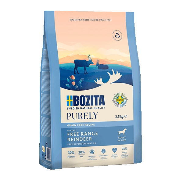 Bozita Dog Purely Adult Active karma sucha renifer 11 kg