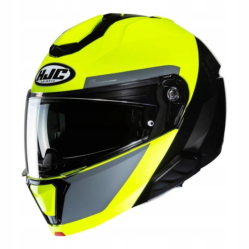Motocyklová prilba Hjc I91 Bina Yellow/black žltá fluo šedá čierna Darčeky
