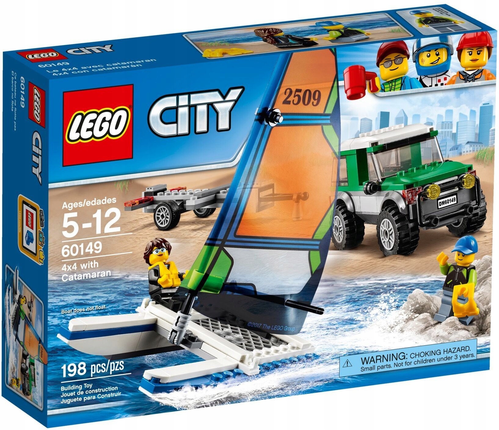 Lego City 60149 Terénní vozidlo 4x4 s katamaránem Nové