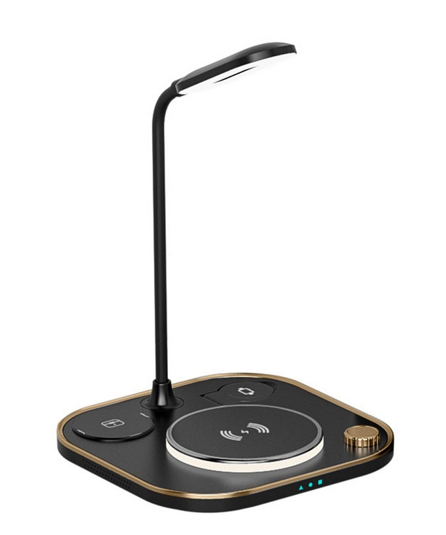 Stylová Led Stolní Lampička, Indukční Nabíječka