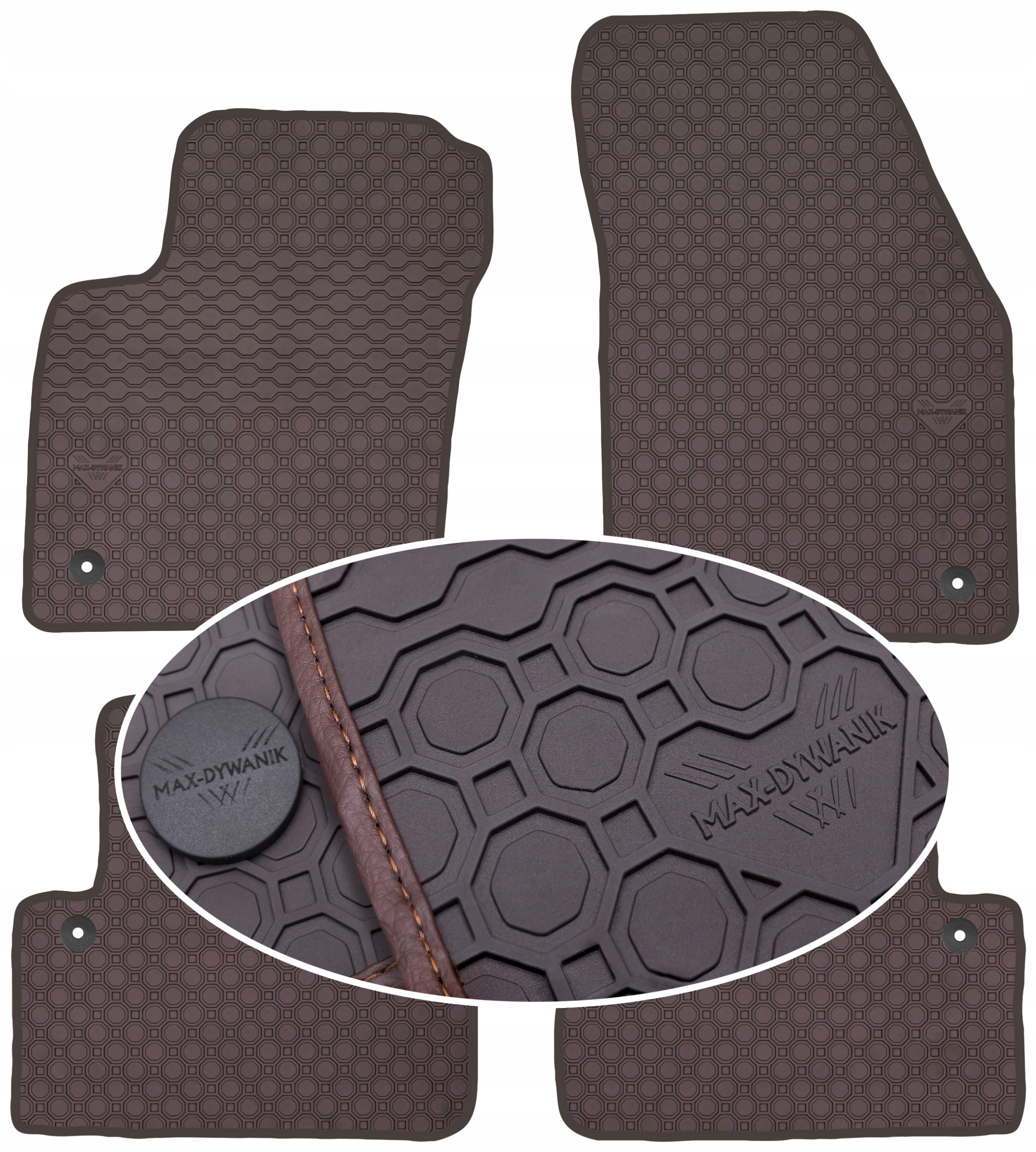 Volvo S40 II 2004-2012 Koberce Hnedé