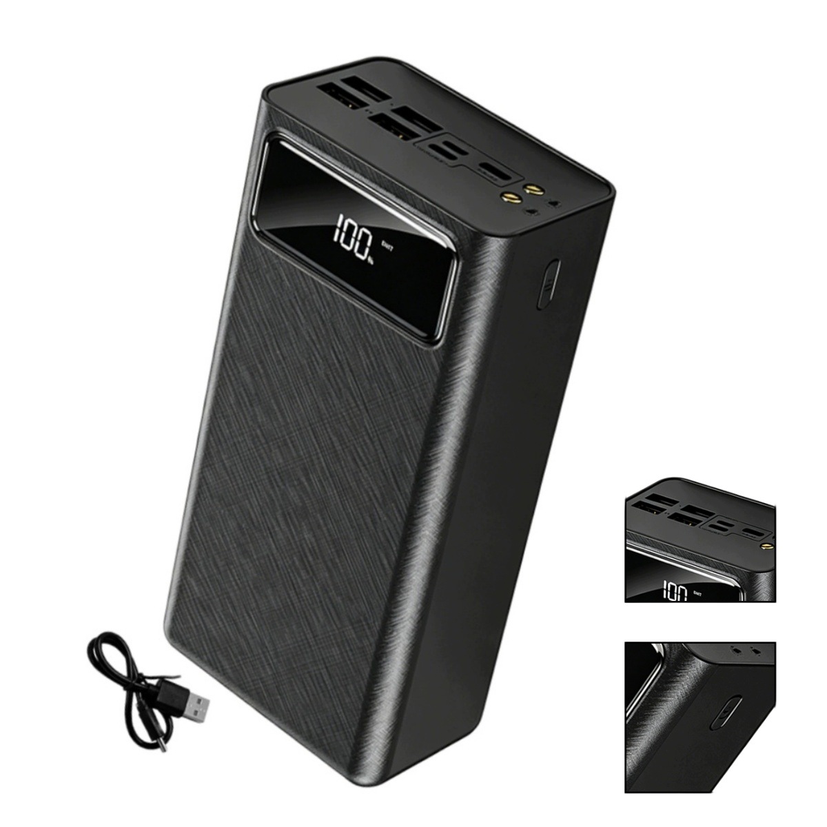 Powerbanka Power Bank 50000MAH 4XUSB Usb-c Silné Turbo Nabíjení S Svítilnou