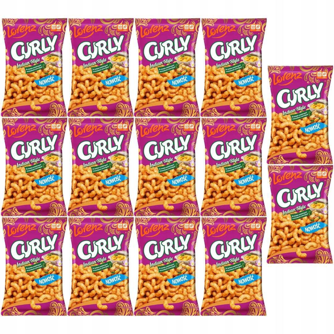 Levně Lorenz Curly Kukuřičné křupky s čerstvě zelenými arašídy