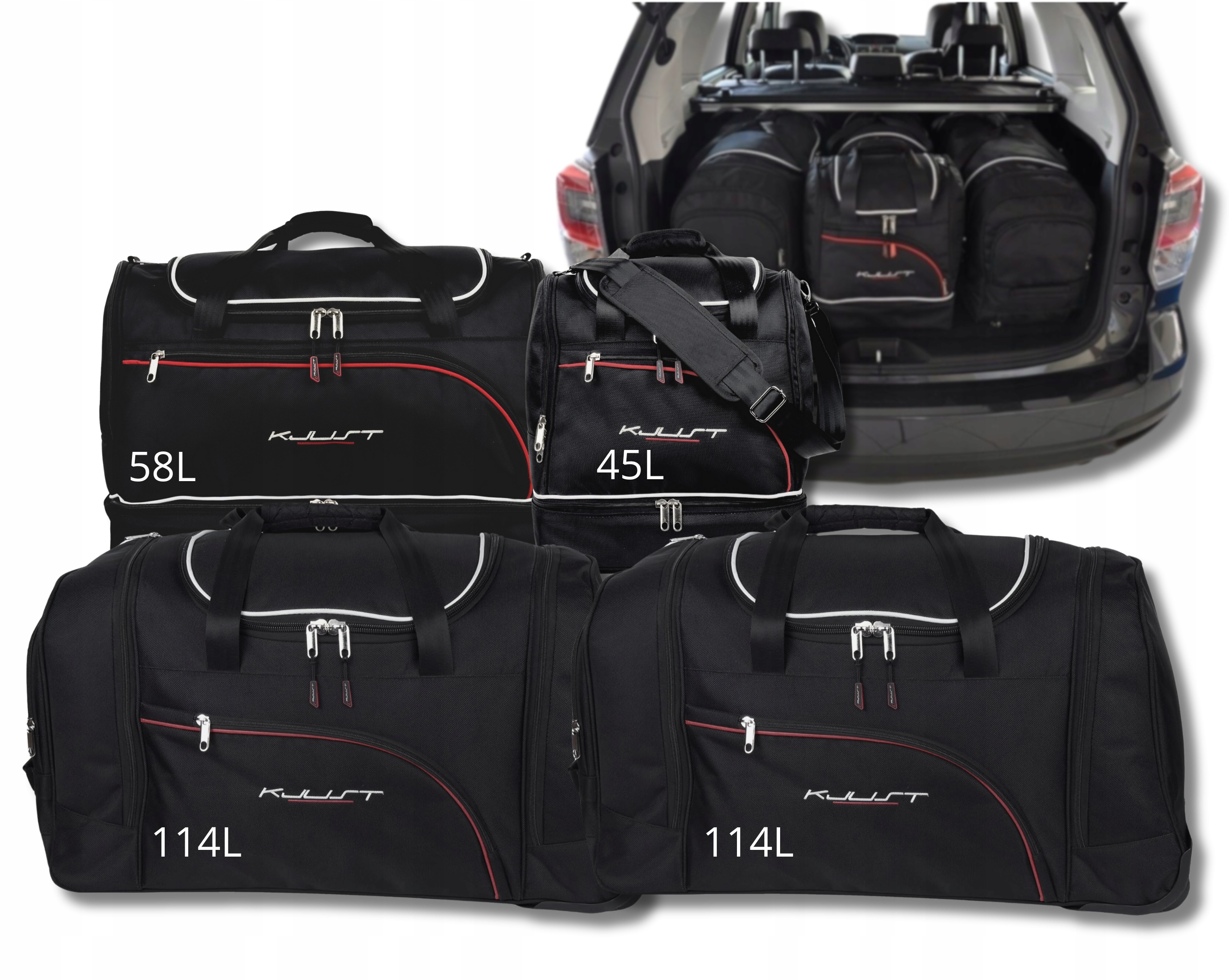 Cestovná Taška Do Kufra Subaru Forester 2012-2018 4 ks