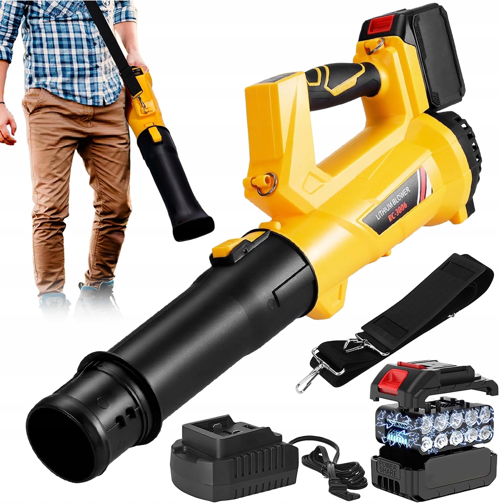 400W Bezdrátový Foukač Obrovský Výkon Stlačeného Turbo Vzduchu