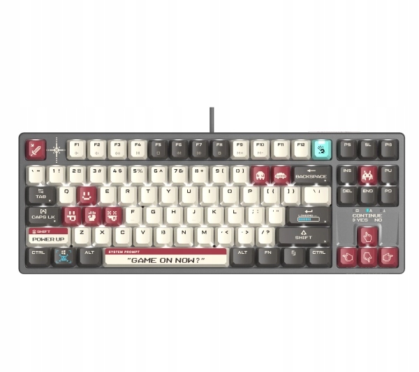 Klawiatura mechaniczna A4tech Bloody S87 Pixels Red Blms Red Plus Szary