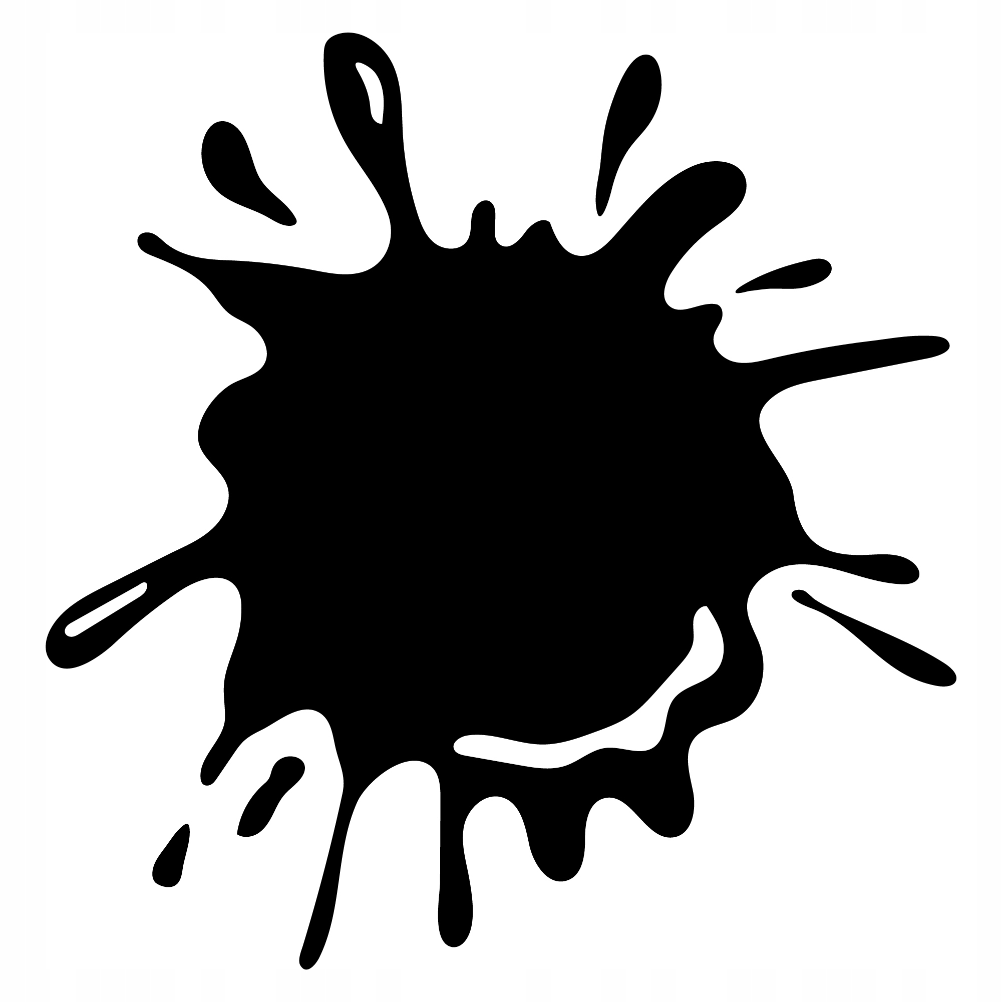 Naklejka Kleks Na Samochód Auto Plama 30 cm