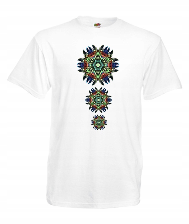 

S Koszulka Męska Skandynawska Kwiaty Mandala