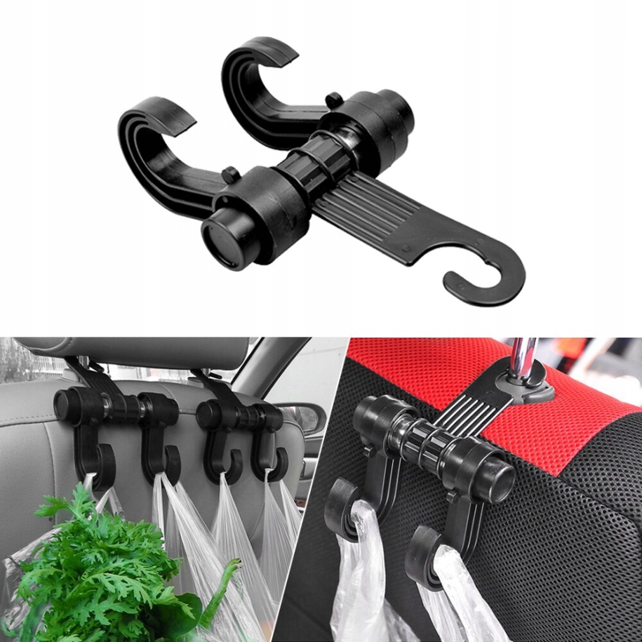 WIESZAK SAMOCHODOWY NA ZAGŁÓWEK TORBY UBRANIA Rodzaj wieszaki