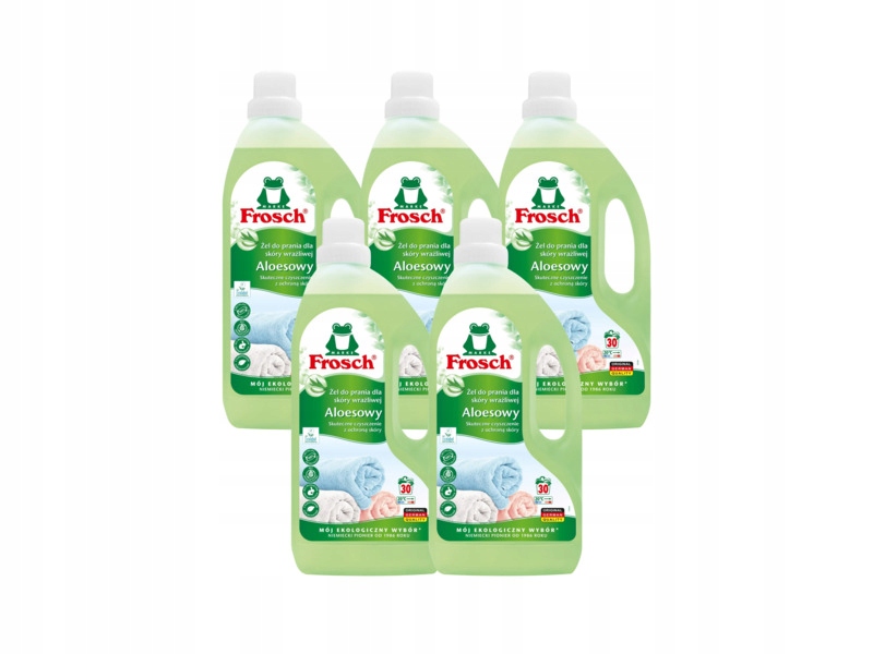 Żel do prania Frosch Aloesowy 5 x 1500 ml Uniwersalny