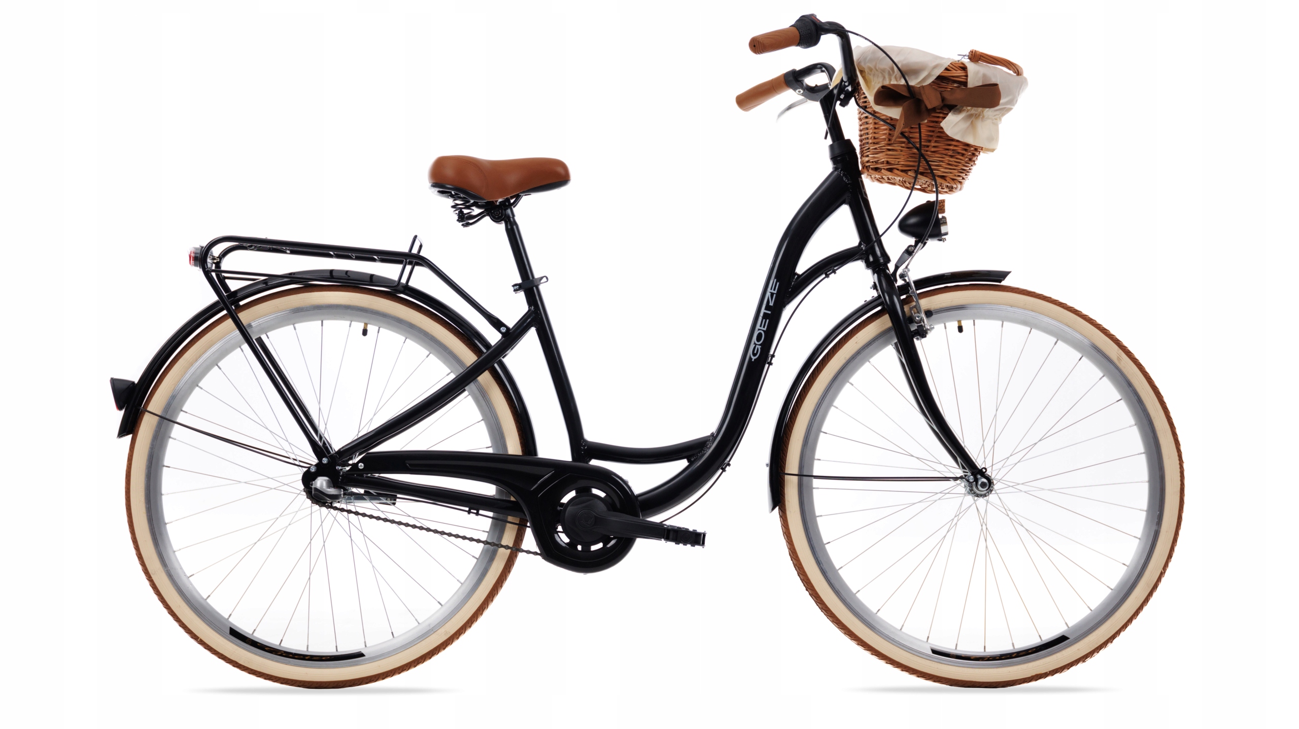 Rower miejski Goetze 28 3b ALU+kosz Lekka Damka