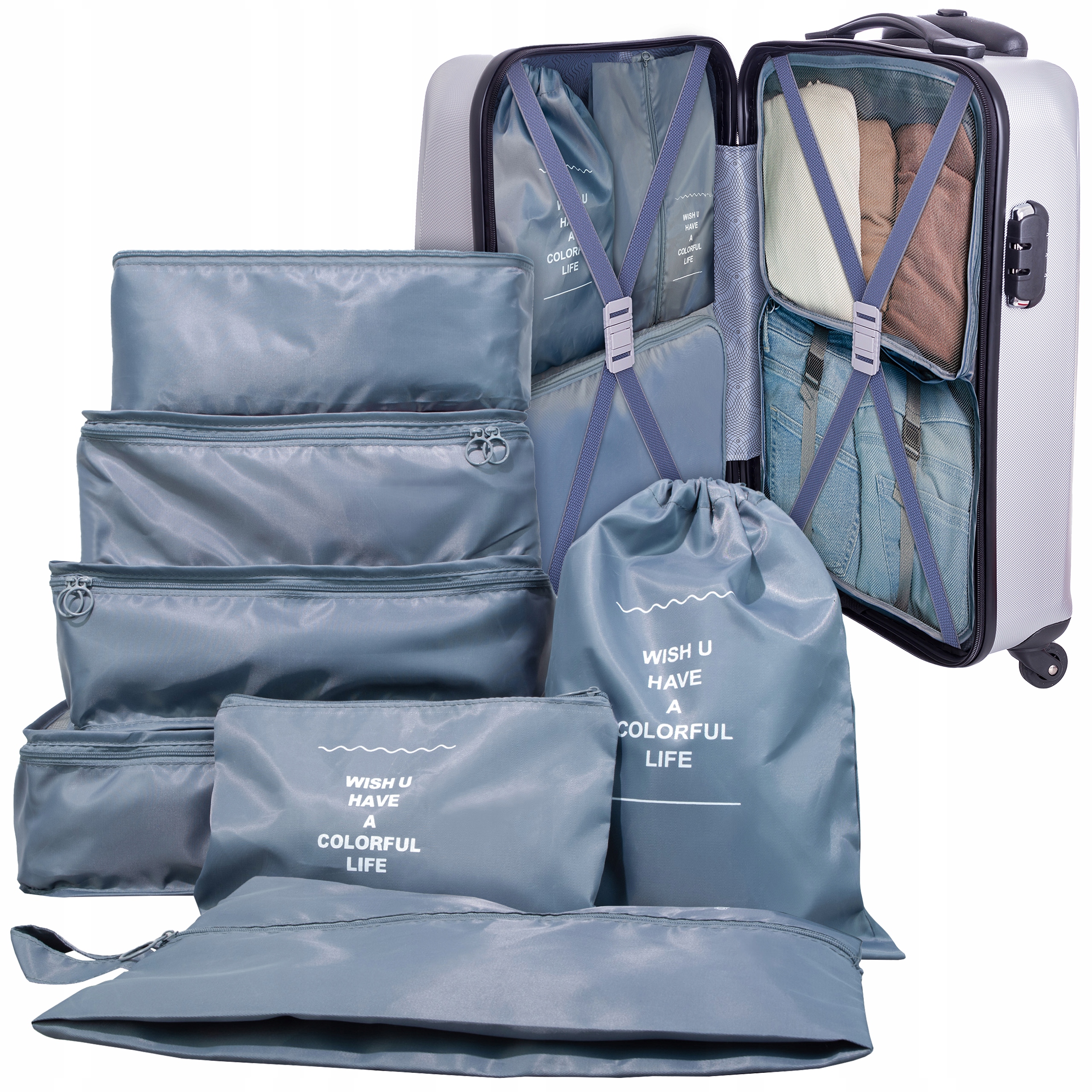 Organizer Sillar 40 x 30 x 12 cm szary