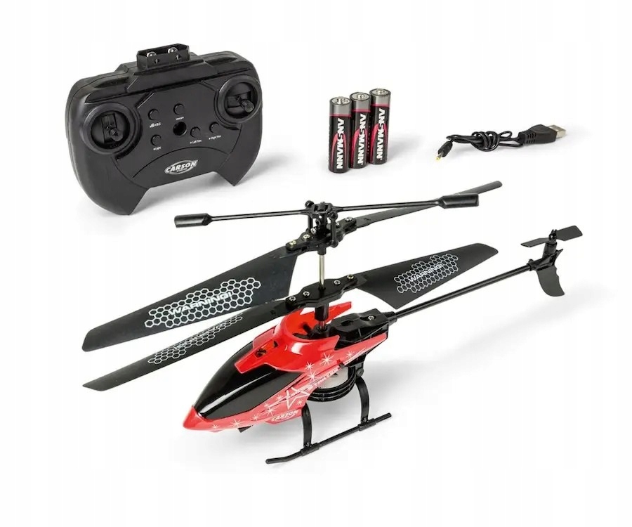 Helikopter Starter Tyrann 230 IR 2Ch RTF czerwony Carson 507199