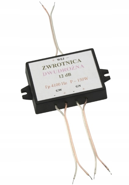 ZWROTNICA GŁOŚNIKOWA DWUDROŻNA 150W 12 dB W OBUDOWIE 4100Hz
