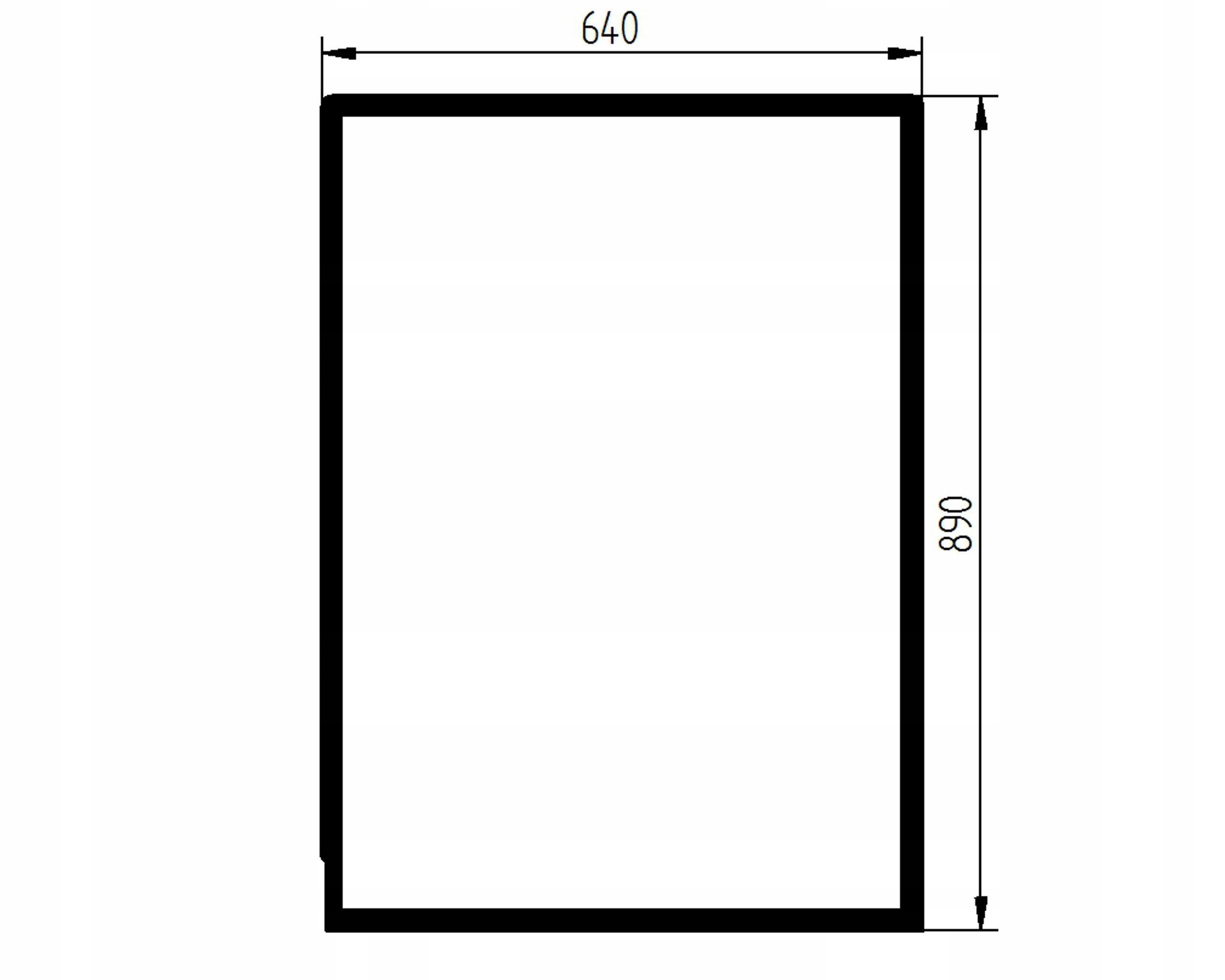 sklo bagr Cat přední horní úzký 353-1912