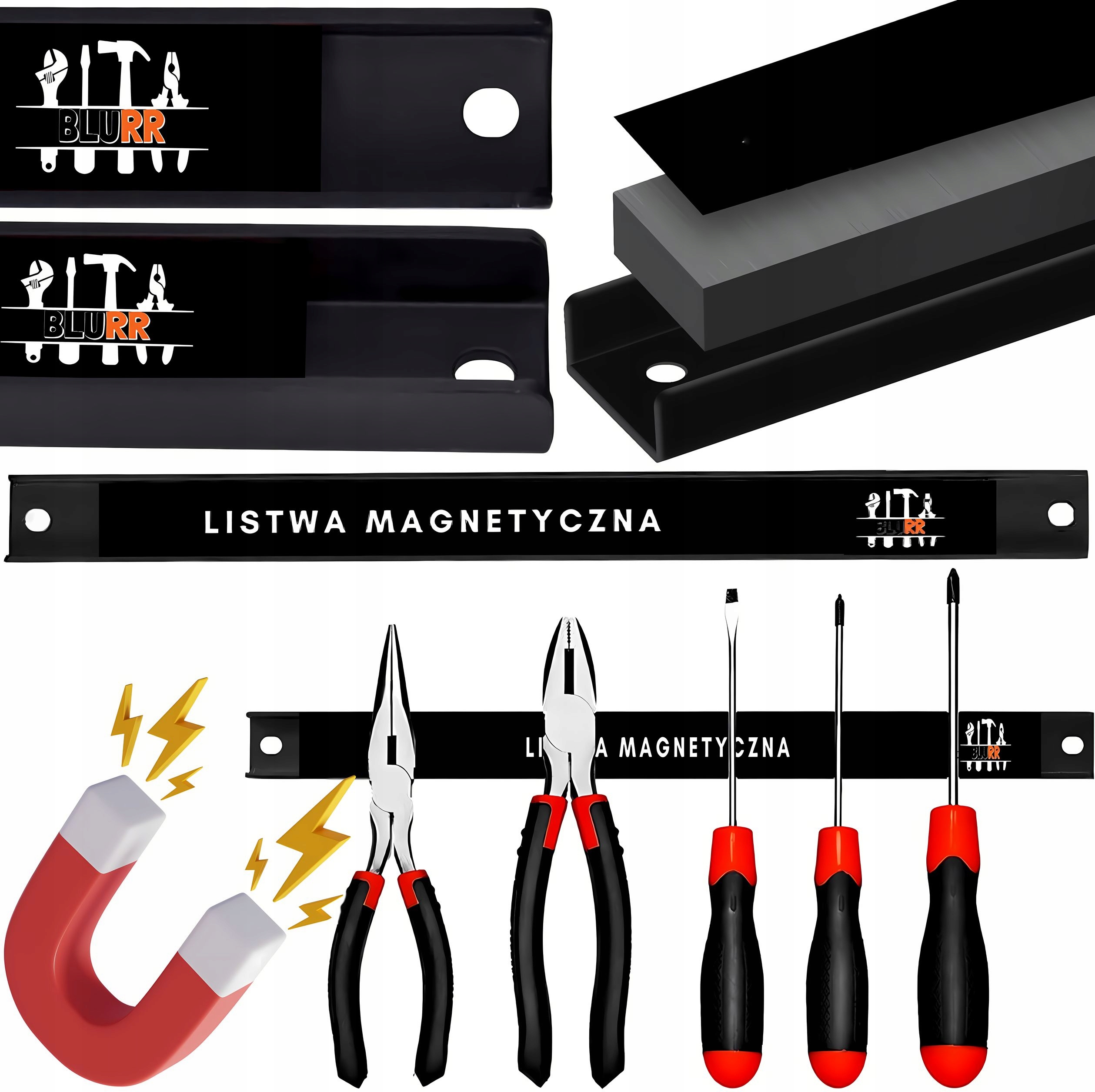 Listwa Magnetyczna Warsztatowa Narzedziowa Na Narzędzia Długość Mocna 30 cm