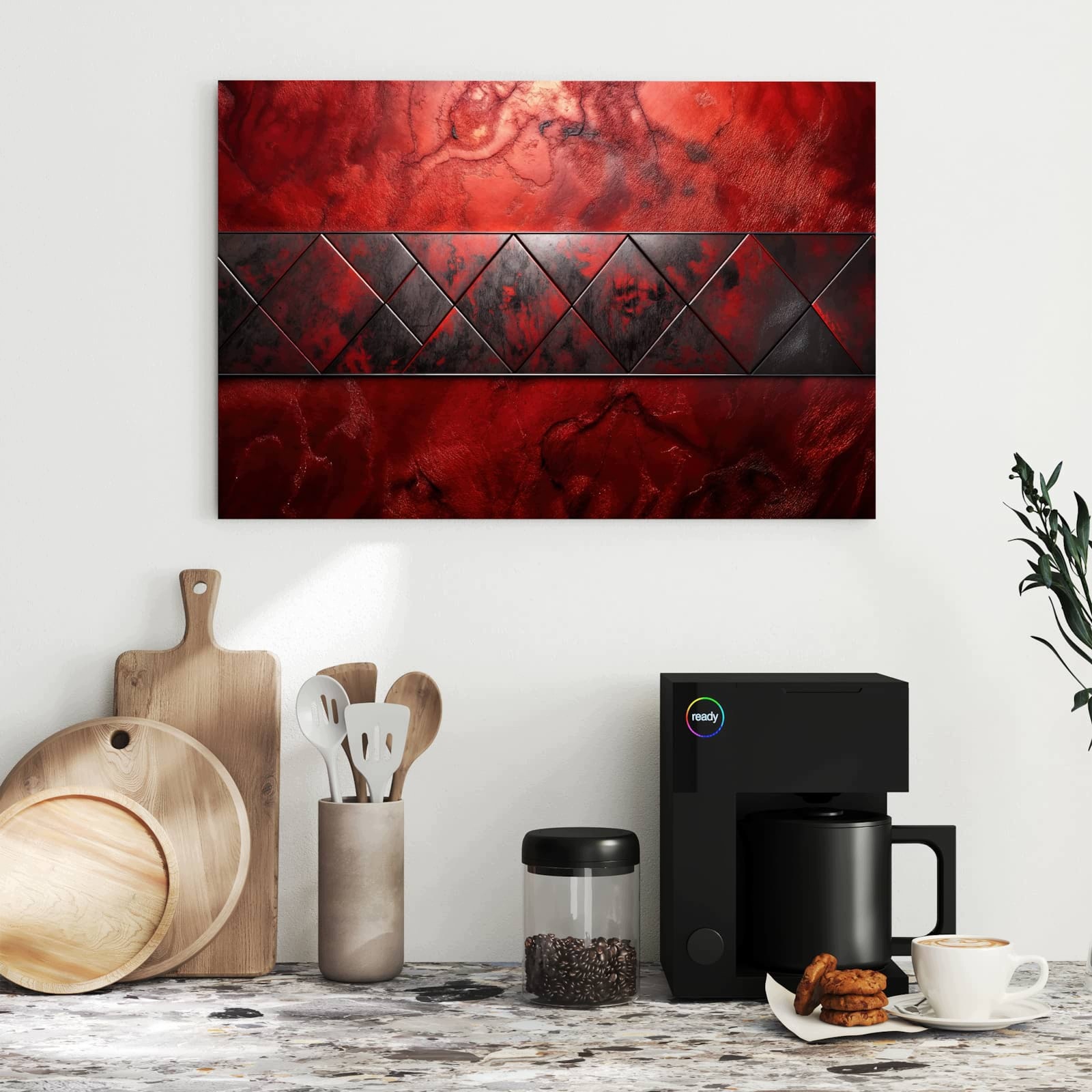 Magnetická tabule Tmavé Vzor Stěna 60 × 40 cm