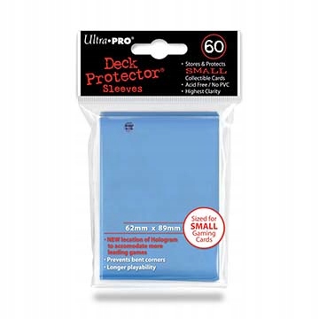 Koszulki na karty Ultra-Pro Pro-Gloss Small 62x89 mm 60 sztuk (Light Blue)