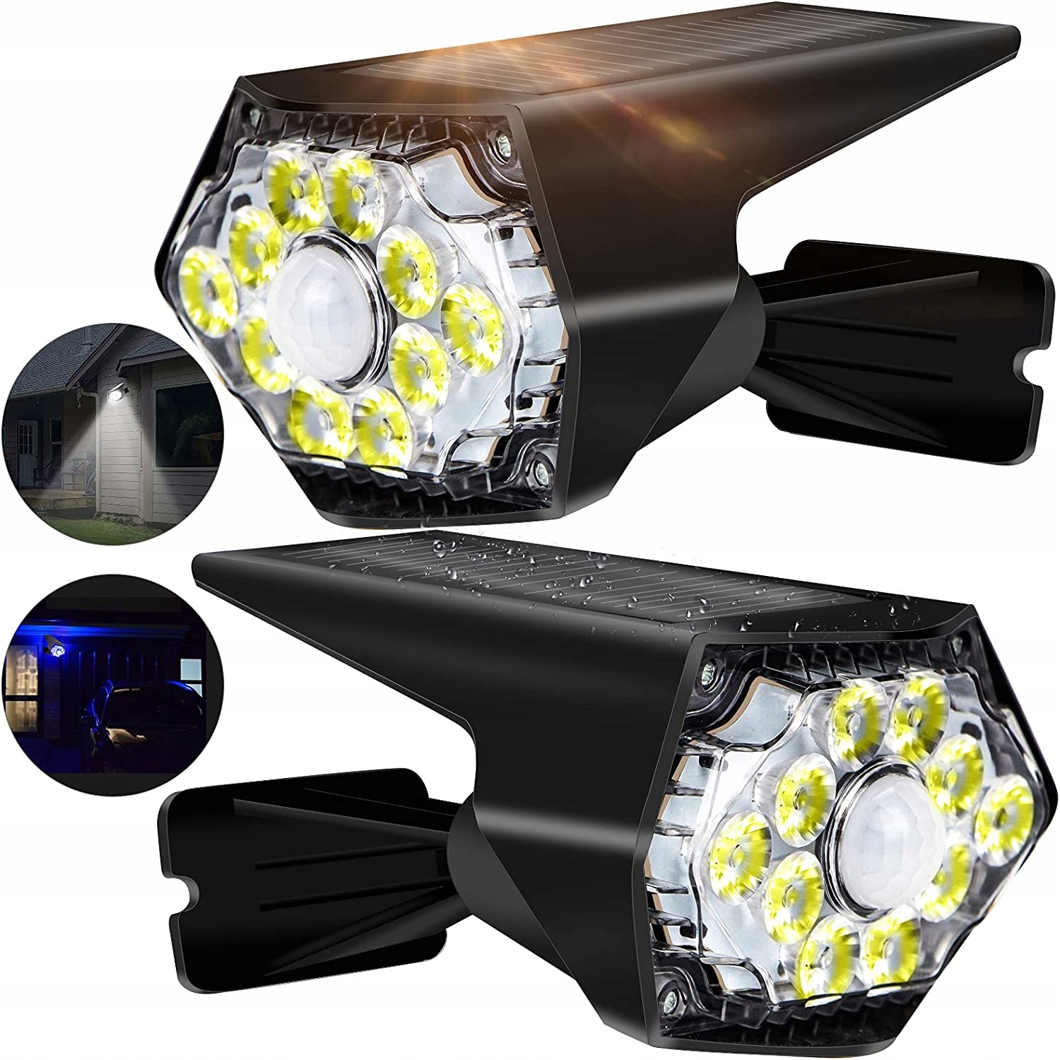 

Kinkiet Ogrodowy Solarny Lampka Elewacyjna 4szt