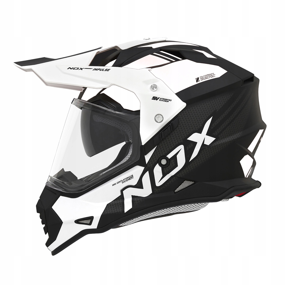 

Nox N312 Impulse Kask Motocyklowy Cross Szyba M