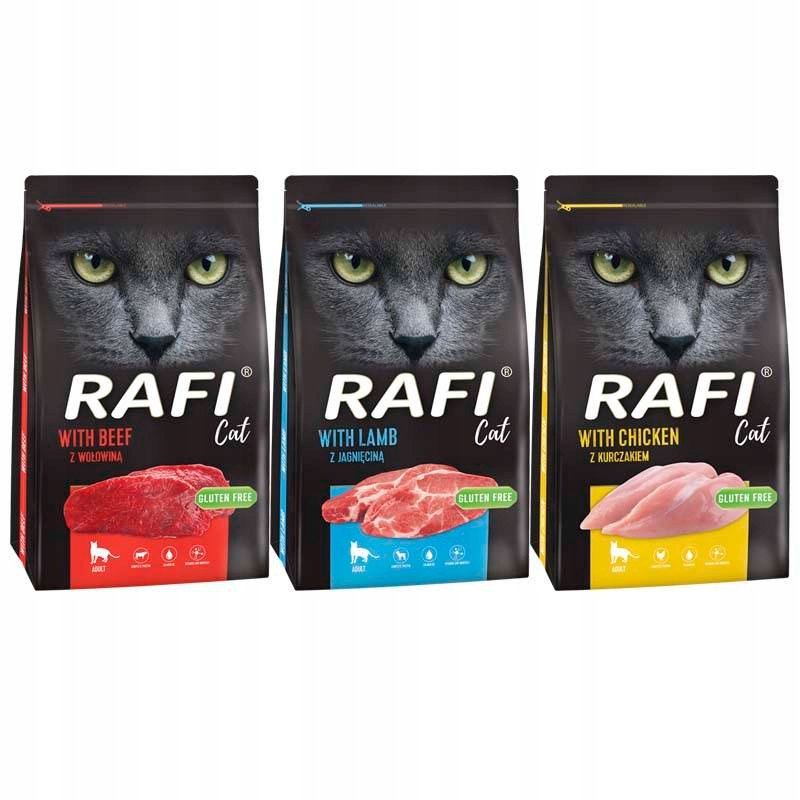 Rafi Cat Sucha karma dla kota mix smaków 3 x 7 kg