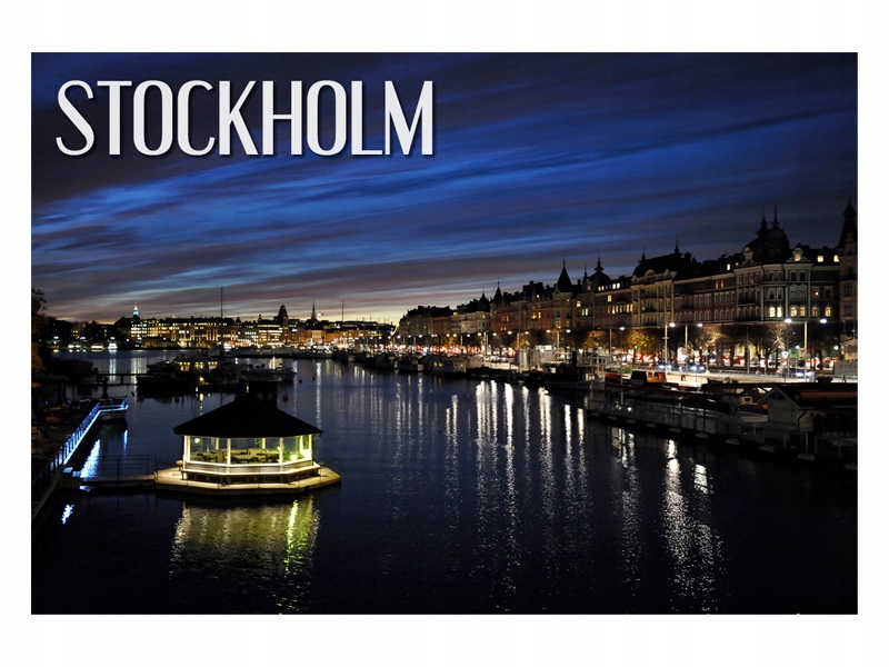 

Sztokholm Noc Panorama Magnes na lodówkę