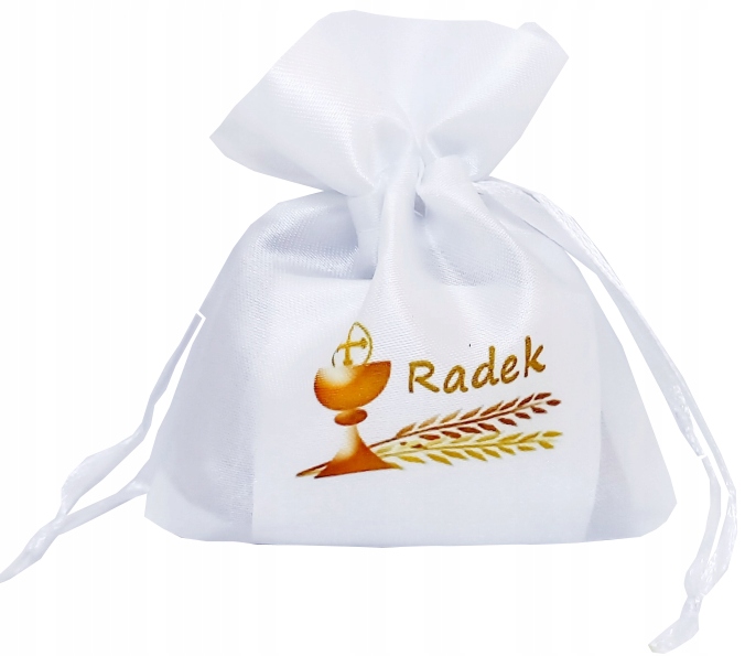 Woreczek prezent dla gości komunia święta + IMIĘ