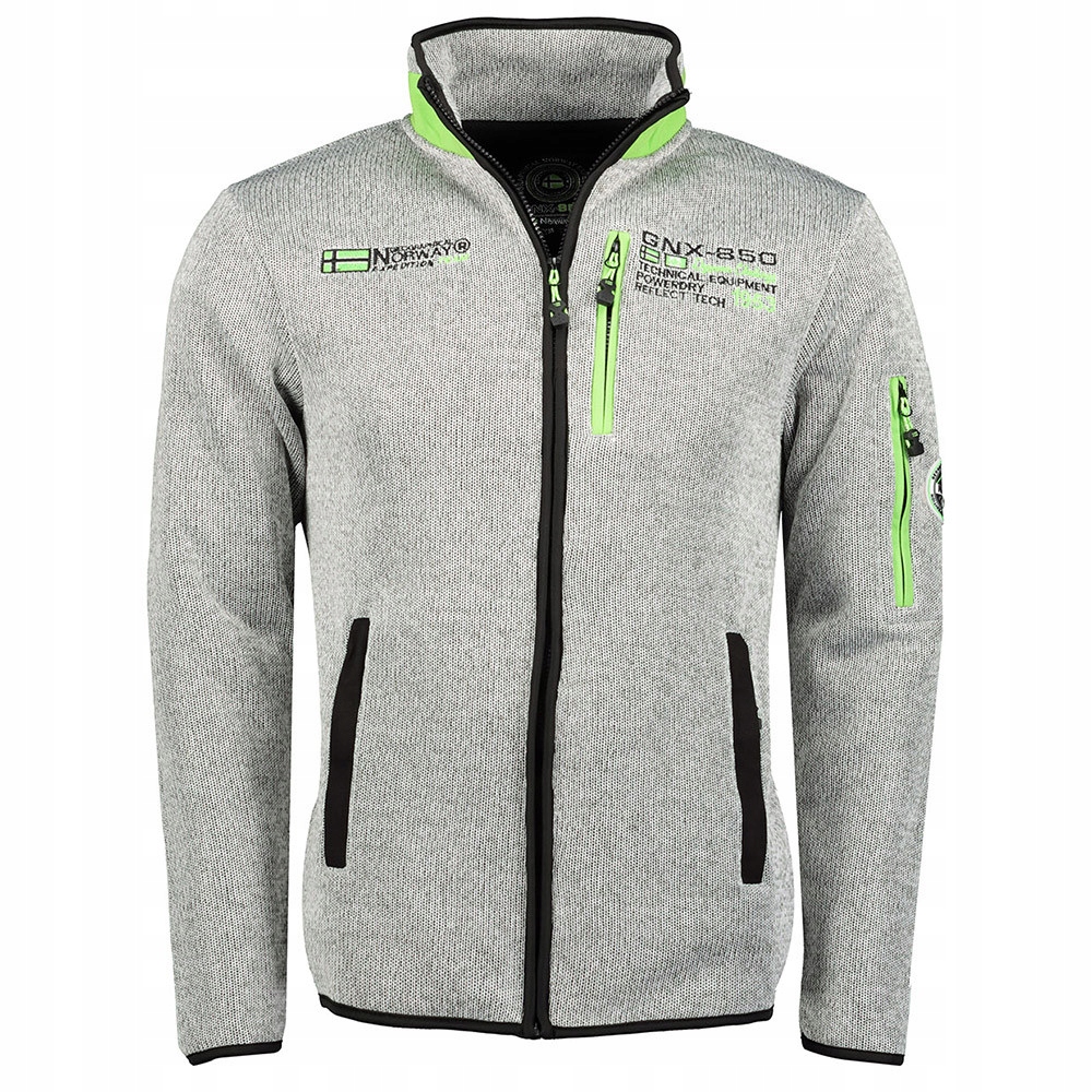 Geographicla Norway mikina pánská Ulectric Men Zip M šedá