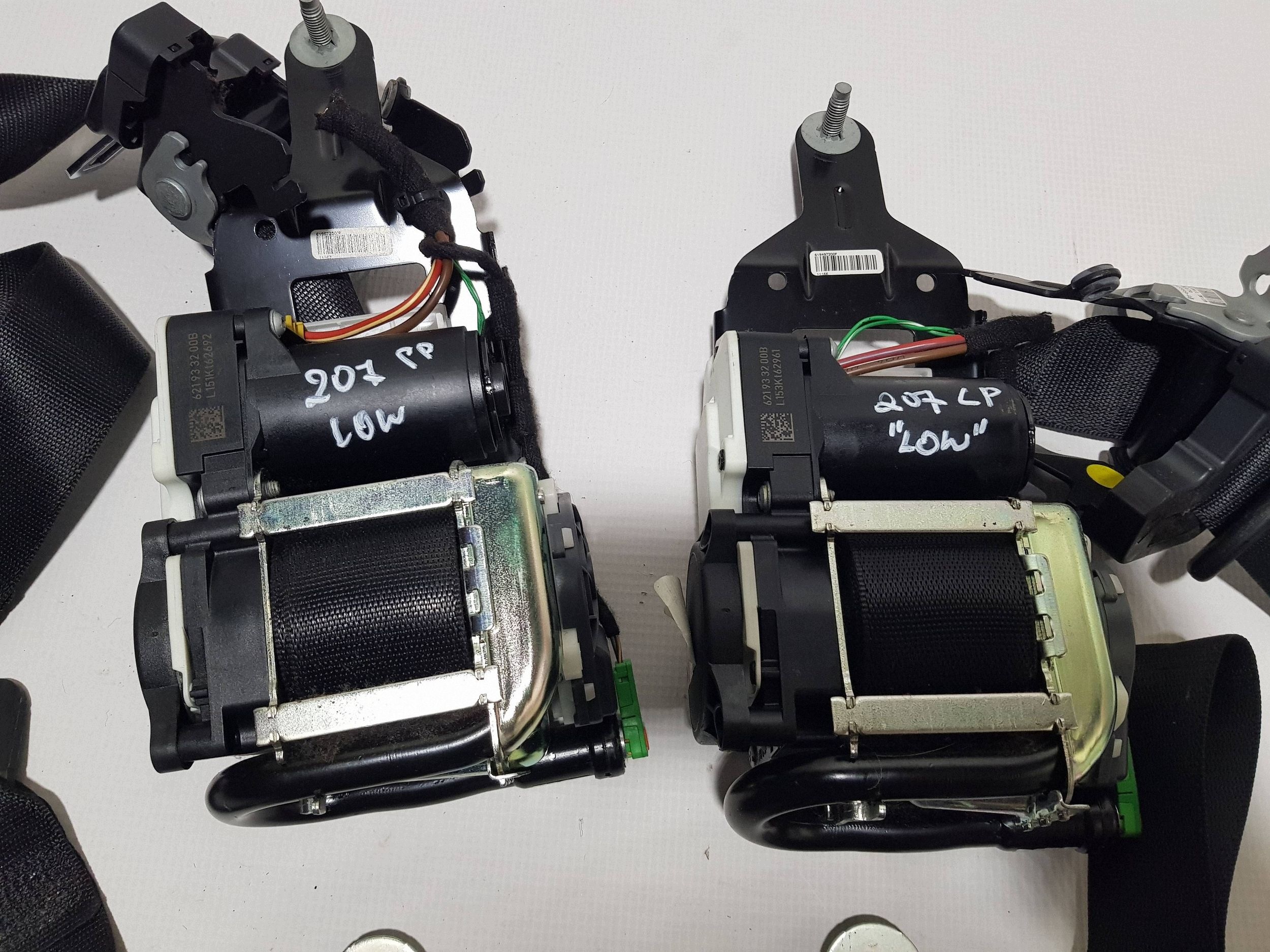 MERCEDES W207 tension belts left right front rear part KOMPLET PASOW