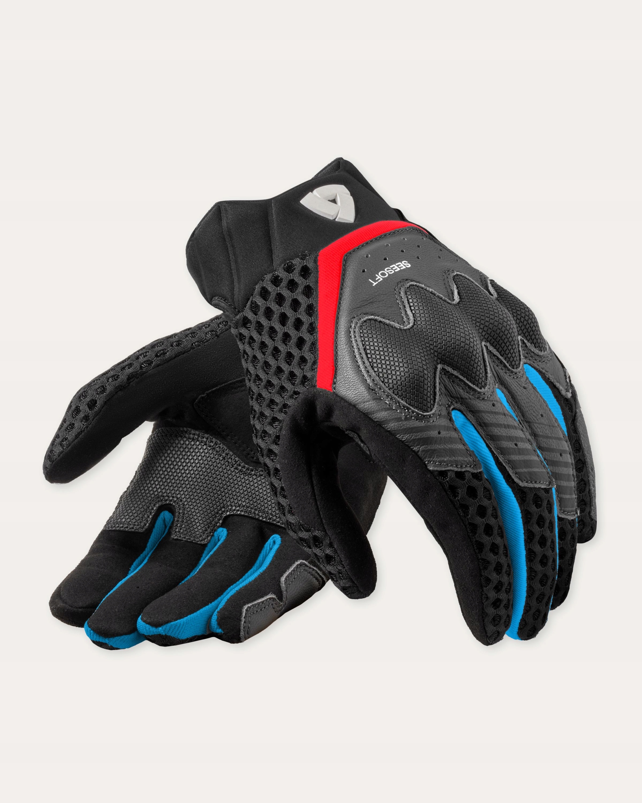 Rukavice Rev'it! Veloz Red-Blue veľ.L