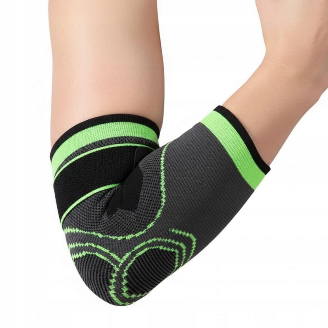 STABILIZATOR ŁOKCIA ORTEZA OPASKA ELASTYCZNA UCISKOWA NA ŁOKIEĆ + PASEK M/L Marka bez marki