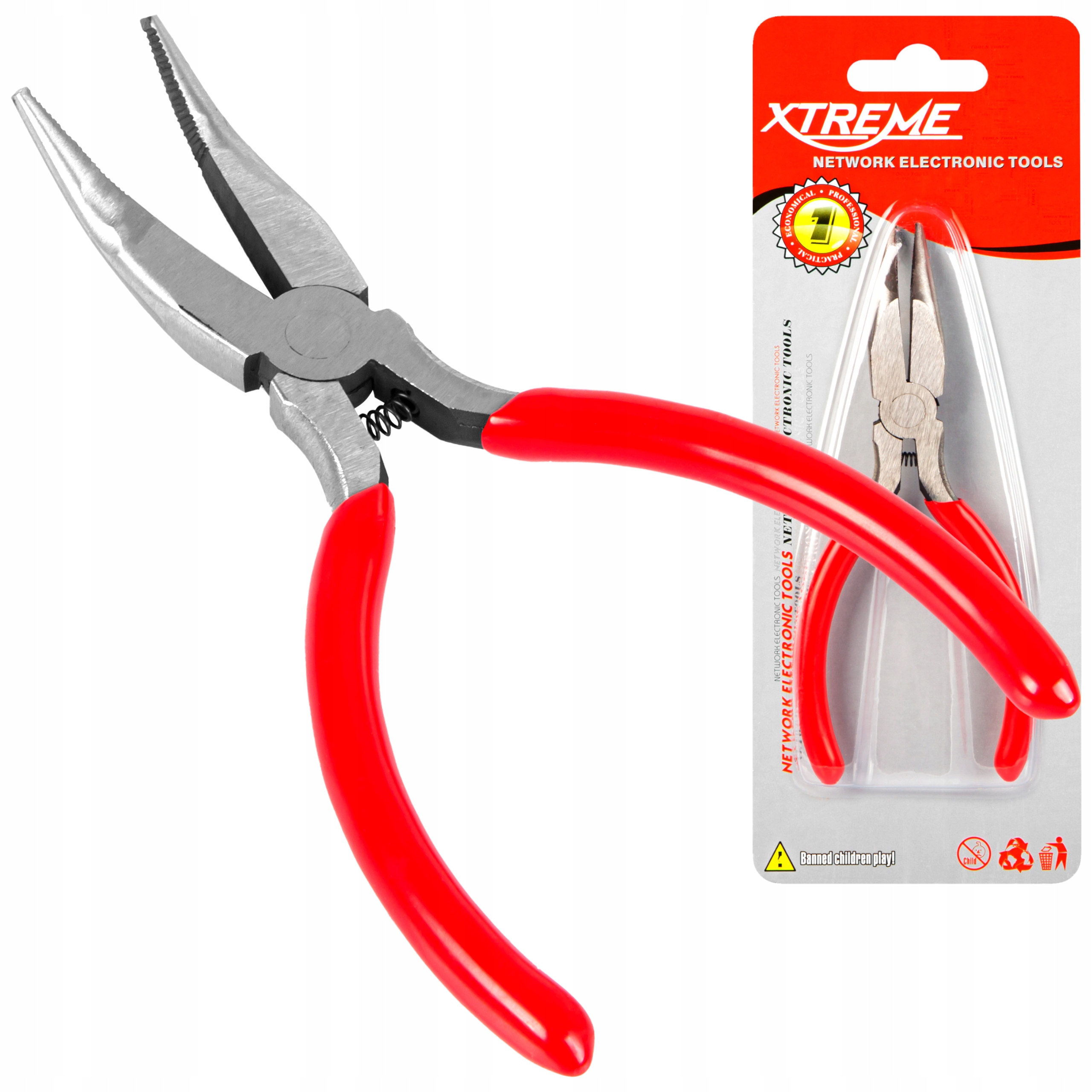 

Szczypce Kombinerki Długie Wygięte 125mm Mini