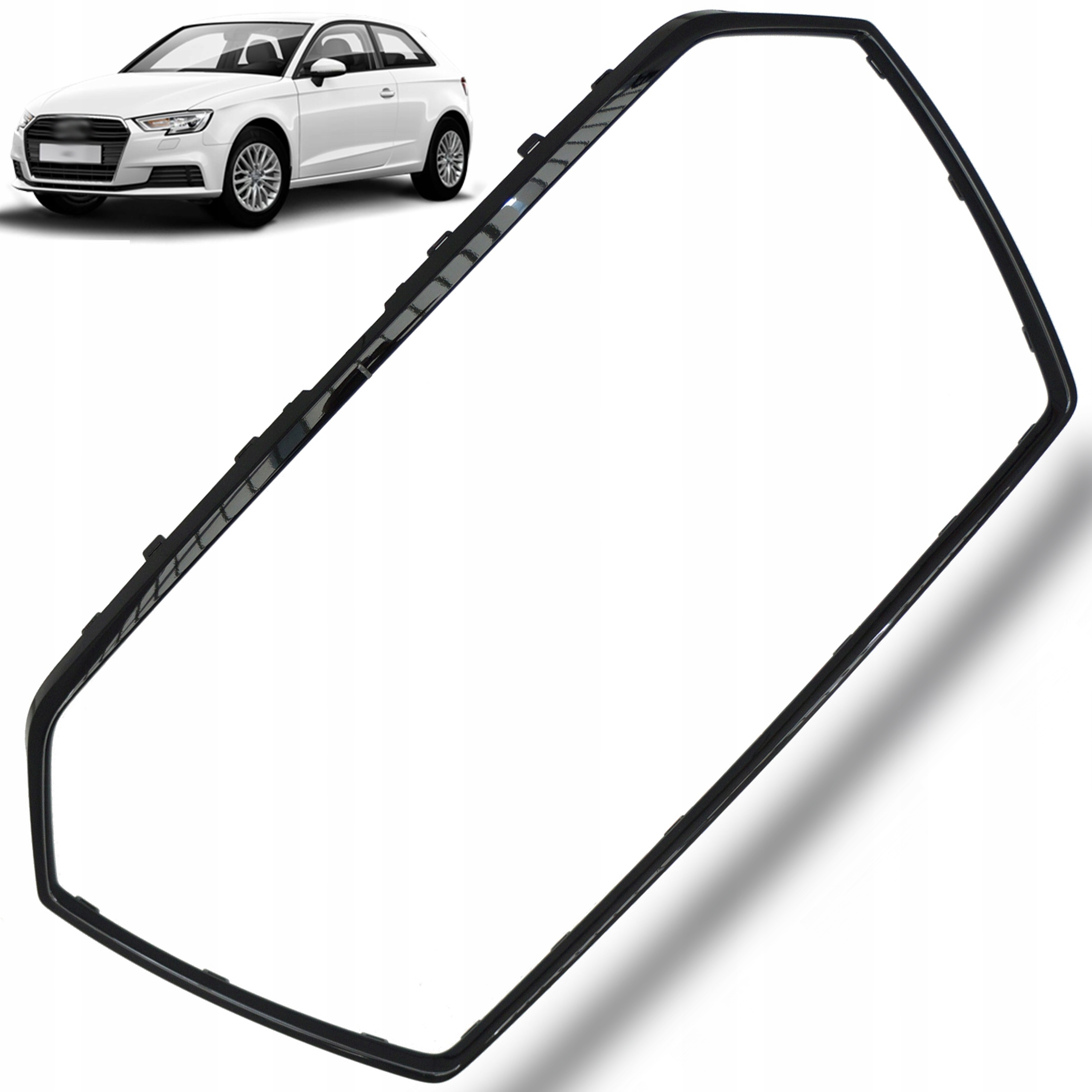 Rámeček grilu chrom Audi A3 8V lift 16-20r Black