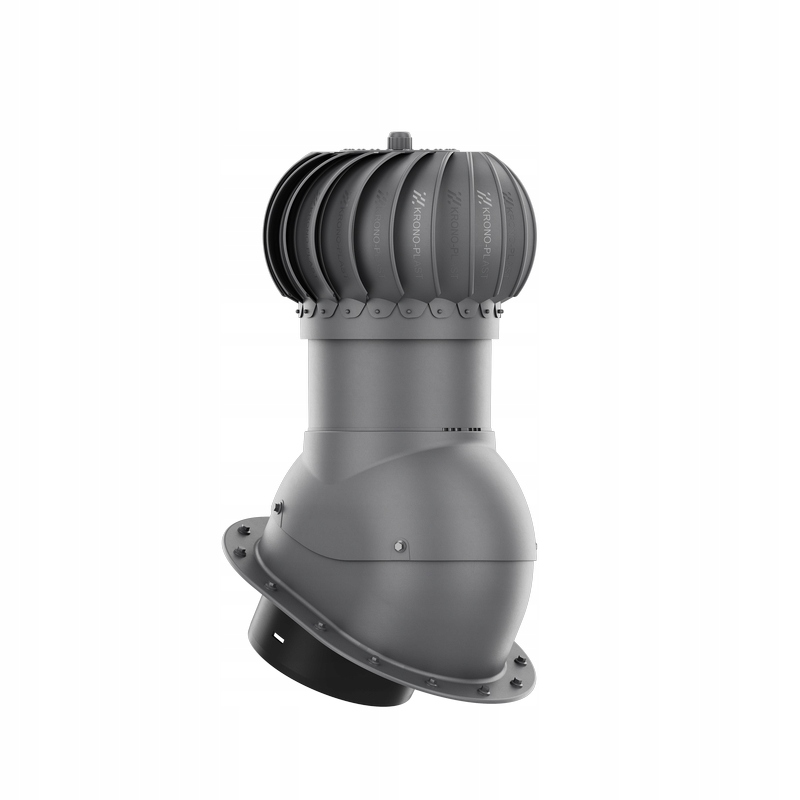 Otočný Krb Kulový Nástavec FI200 Pro Ploché Krytiny Antracit Ral 7016