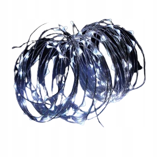 

Lampki Druciki 100 Led Na Baterie Białe Zimne