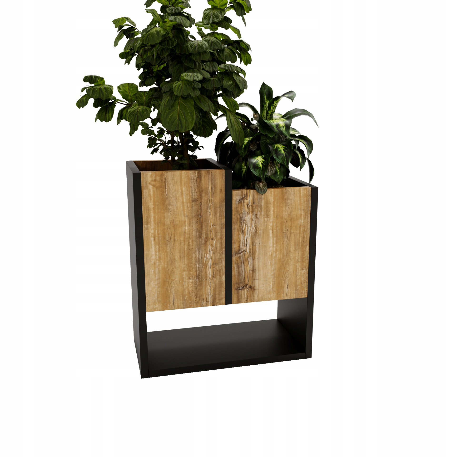 Květináč Karo D stojící květiny loftový dům květináč Wotan