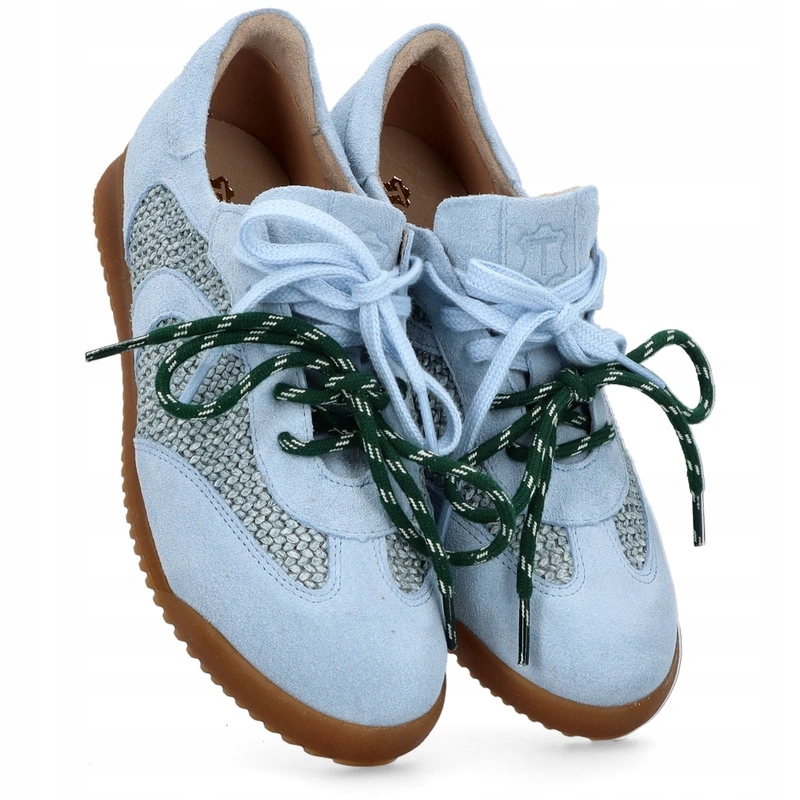 Dámské kožené tenisky Tymoteo G1083 Modré 39