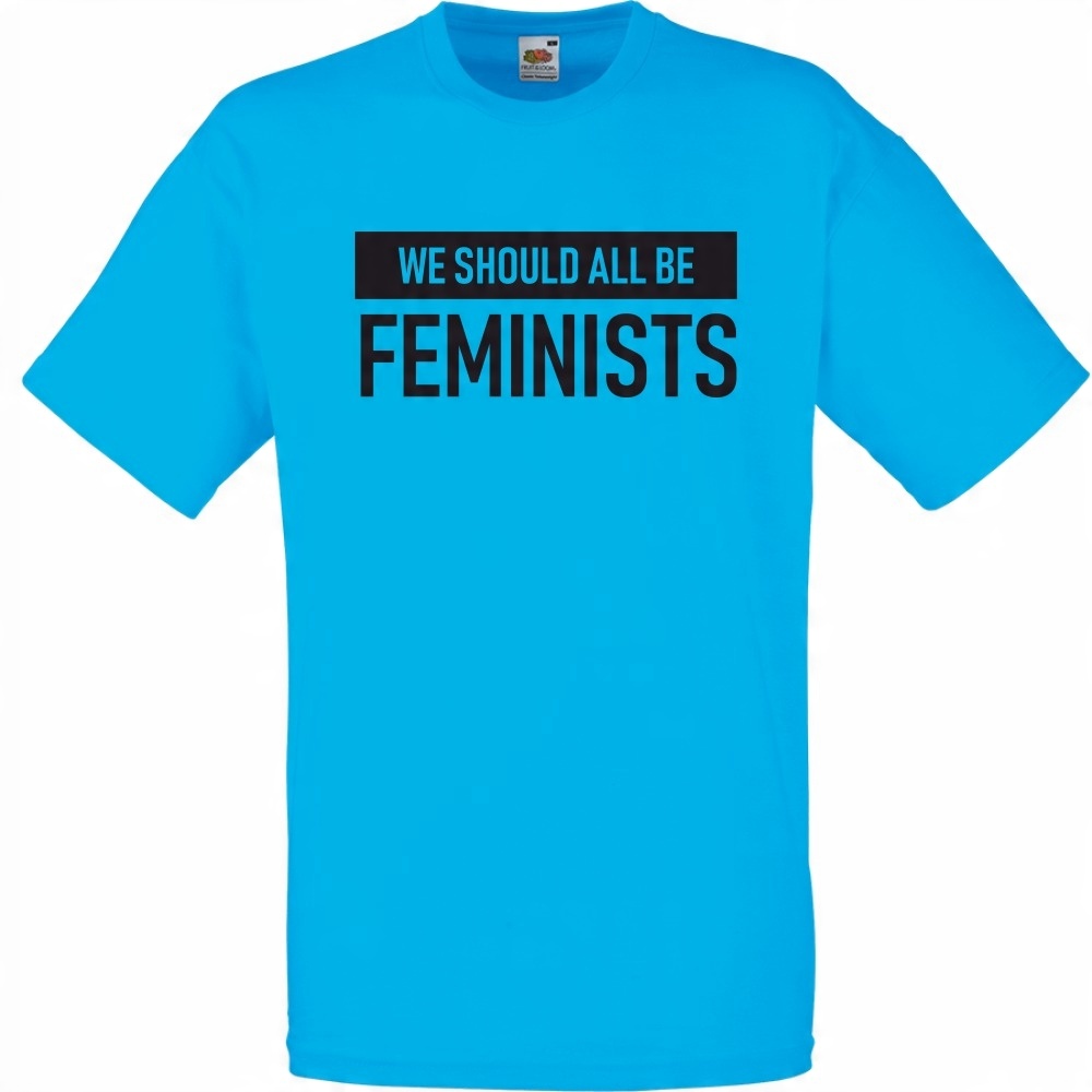 

Koszulka feminizm feministka L lazurowa