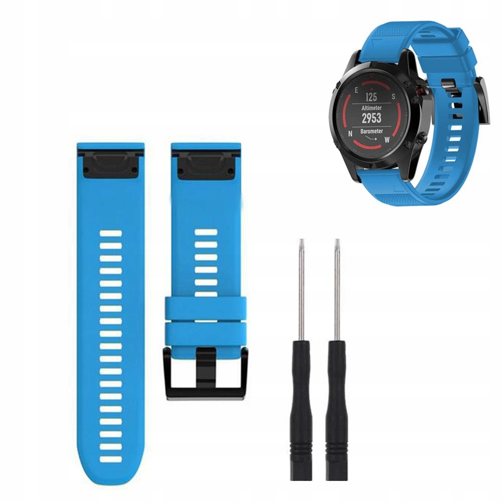 

Strado Pasek silikonowy do Garmin Fenix 5 Blue