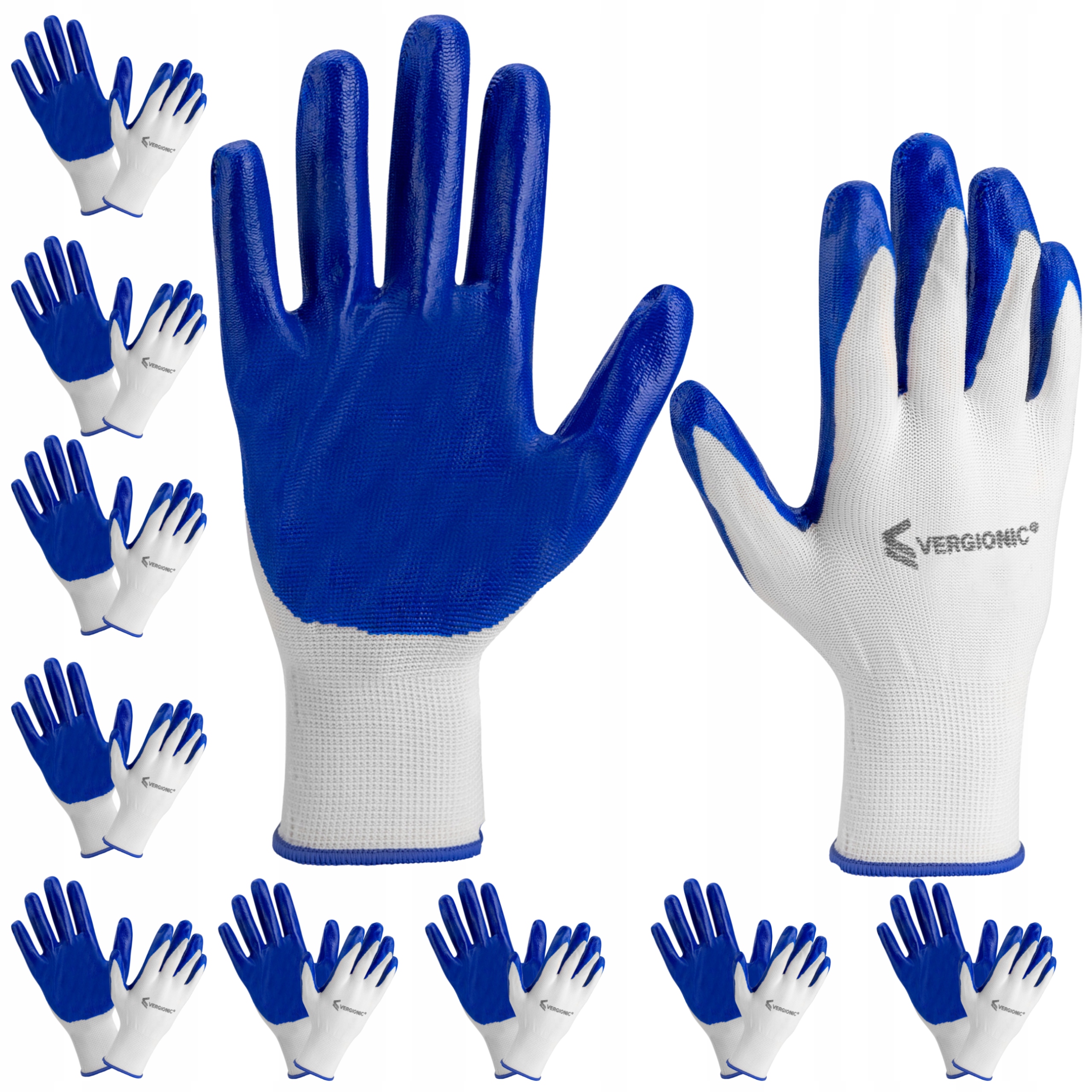 

Rękawice Robocze Rękawiczki Ochronne Powlekane 10"