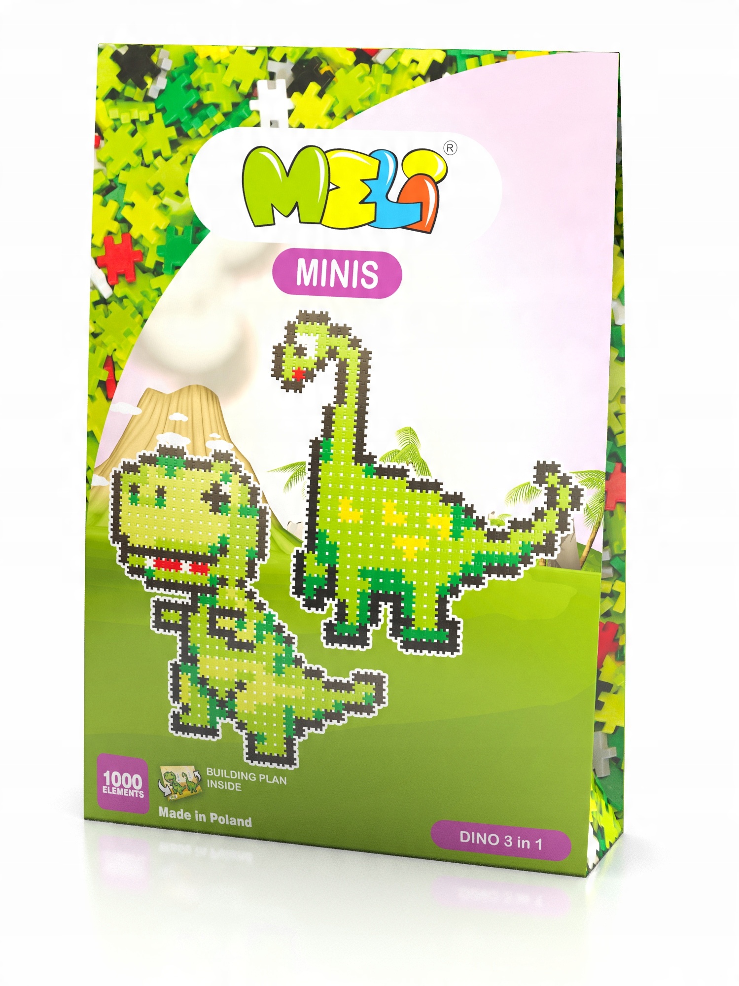 

Meli Minis Dino 3in1 Thematic Plan Budowy 50321