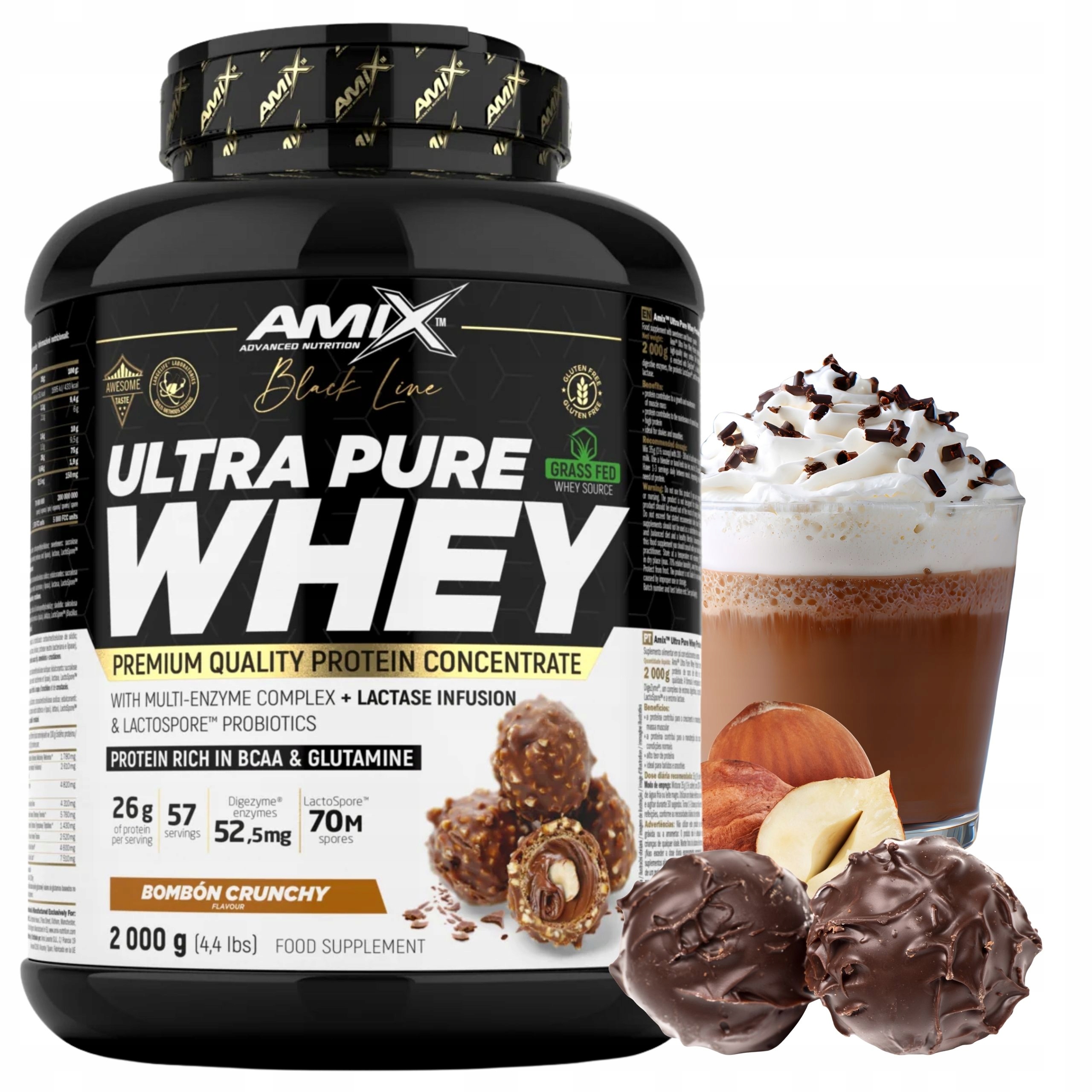 Proteinová Doplněk Stravy příchuť Wpc Amix Ultra Pure Whey Čokoládovo-oříšková příchuť 2000 g
